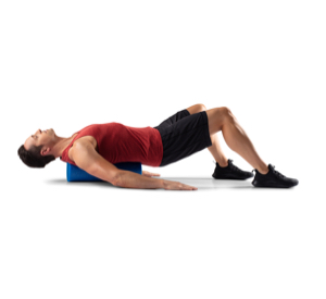Knee To Chest Foam Roll Stretch by Scott💪 Wood - Exercise How-to