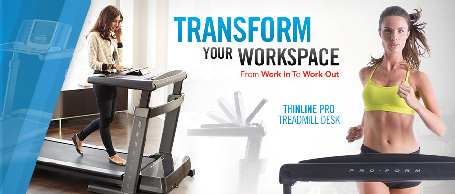 Proform thinline desk treadmill new arrivals